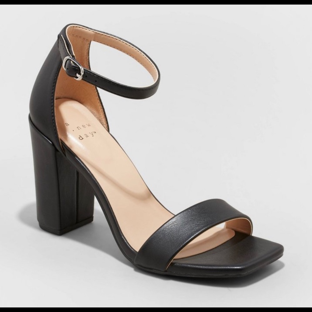 Womens ema square toe heels - a new day - black size 12